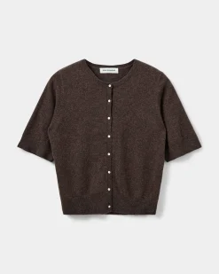 SUNASW CARDIGAN - Brown Fudge