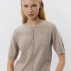 SUNASW CARDIGAN - Brown melange