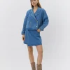 THINASW SKIRT - Denim blue