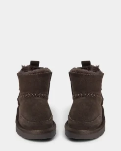VALESK TEDDY BOOT - Dark brown