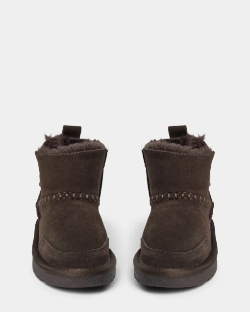 VALESK TEDDY BOOT - Dark brown