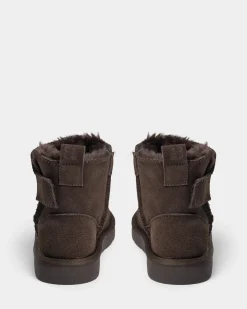 VALESK TEDDY BOOT - Dark brown