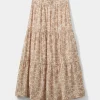 ViviSY Skirt - Flower soft brown
