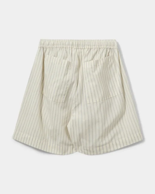 ZAHRASY SHORTS - Antique White w Blue