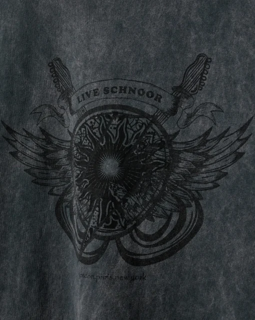 ZENASW T-SHIRT - Washed black