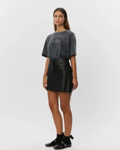 ZITASW T-SHIRT - Washed black