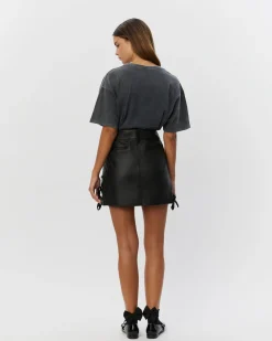 ZITASW T-SHIRT - Washed black